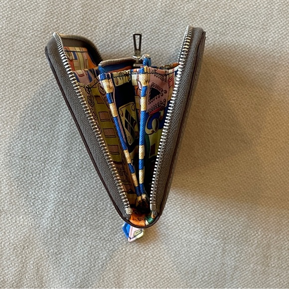 🧡HERMES🧡Epsom Silk'in Compact Zip Around Wallet - Picture 12 of 14
